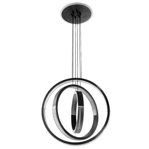 Люстра светодиодная Victoria Lighting с пультом д/у 90 Вт черный Orbital/SP3 black 