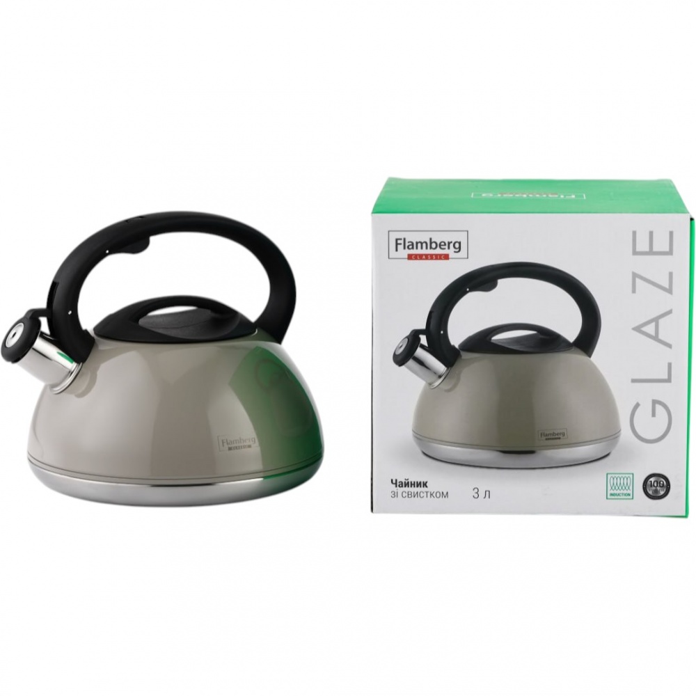 Чайник Flamberg Glaze 3 л сірий
