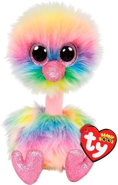 Мягкая игрушка TY Beanie Boos страус Asha 15 см 36281