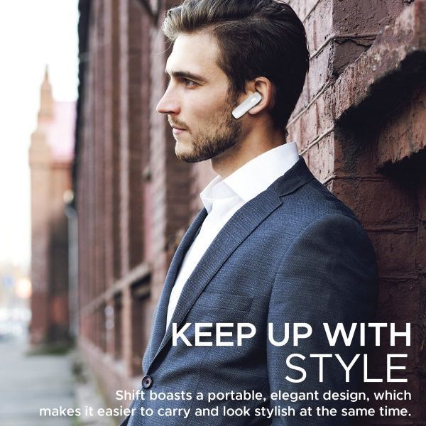 Bluetooth-гарнітура Promate Bluetooth 5 white (shift.white) 