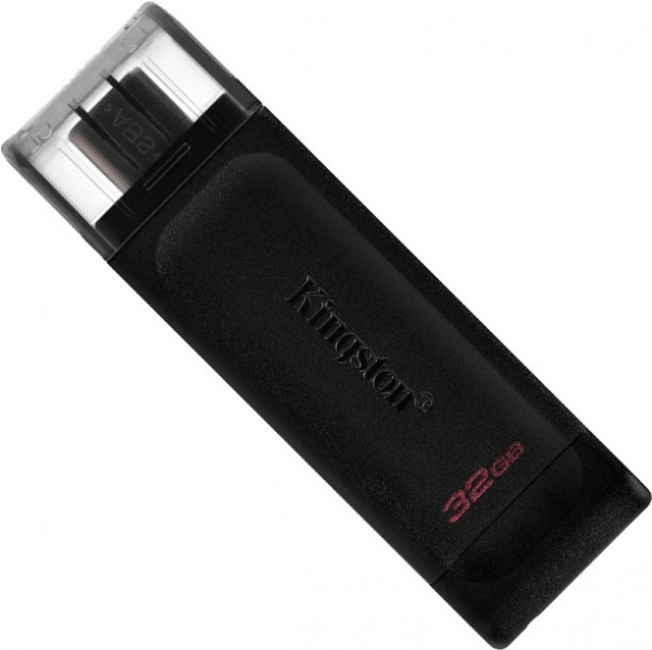 Флеш-пам'ять USB Kingston DT70 TYPE-C 32 ГБ USB 3.2 black (DT70/32GB) 