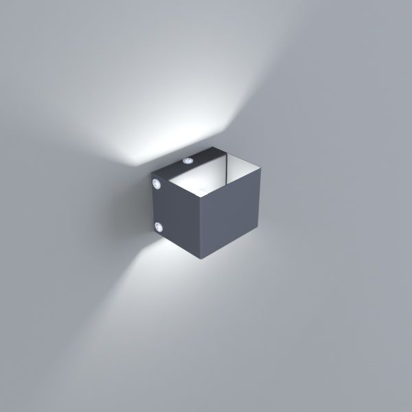 Светильник настенный Iterna 2Qube 1xграфит 