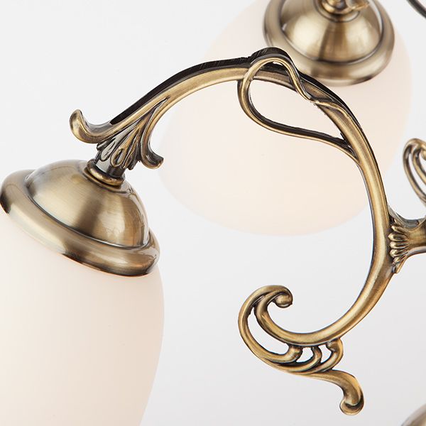 Люстра потолочная Strotskis Ariele 8x60 Вт E27 античная бронза 22010/6+2 