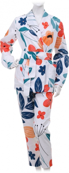 Костюм домашний Flis clothes Весенний луг р. XL разноцветный 