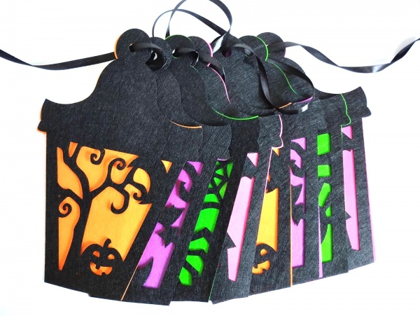 Гірлянда-розтяжка Ліхтарики Хелловін 4 м Аплі-Краплі