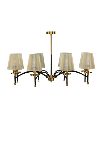 Люстра подвесная Right Selection 8x60 Вт E14 RS-474-8-COPPER-BK 