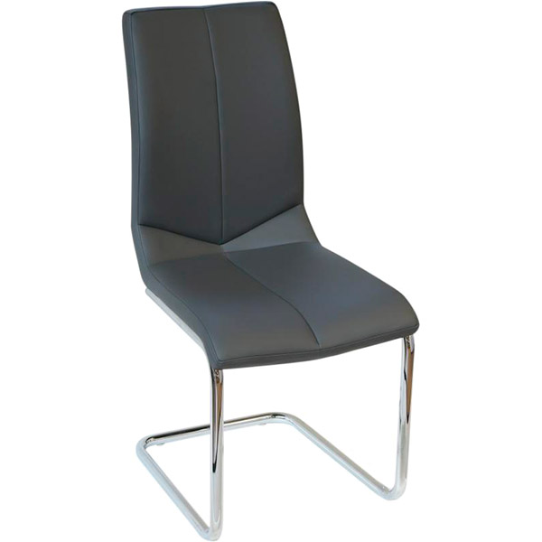 Стул обеденный Kite хром/серый