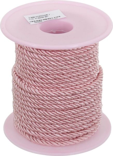 Шнур Фламінго K-95 4 мм 20 м рожевий