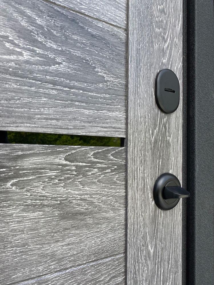 Дверь входная Двері БЦ Верховина-2 черный муар / царга шале 2050x960 мм левая