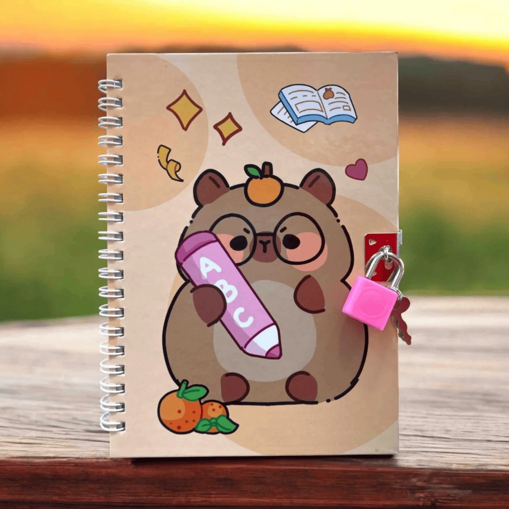 Блокнот детский на замочке Forme Capybara 130х180 мм KIDS Line