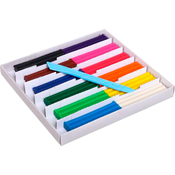 Пластилин восковый 12 цветов 144 гр_2 Good Li