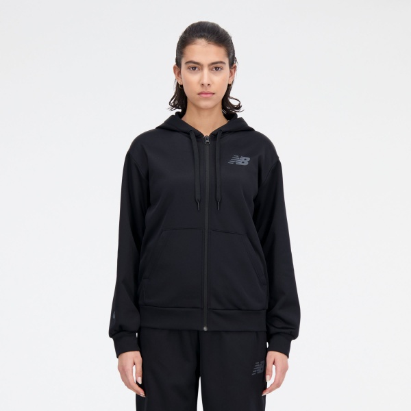 Джемпер New Balance RELENTLESS PERFORMANCE FLEECE FULL ZIP WJ33186BK р.XS черный