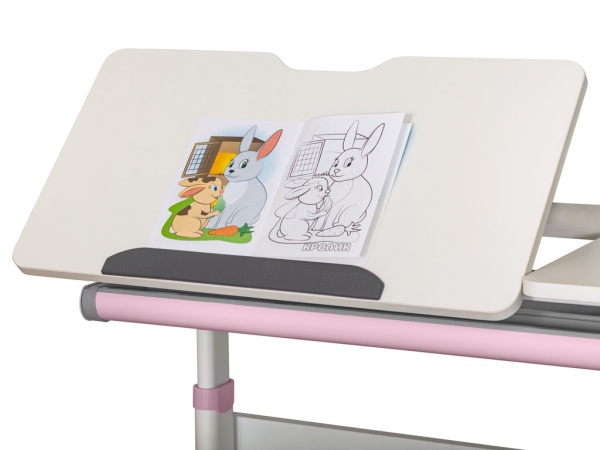 Детский стол ErgoKids TH-310 Lite Pink белый / розовый