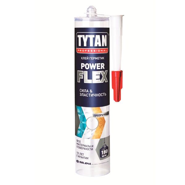 Клей-герметик Tytan Power Flex 290 мл прозорий