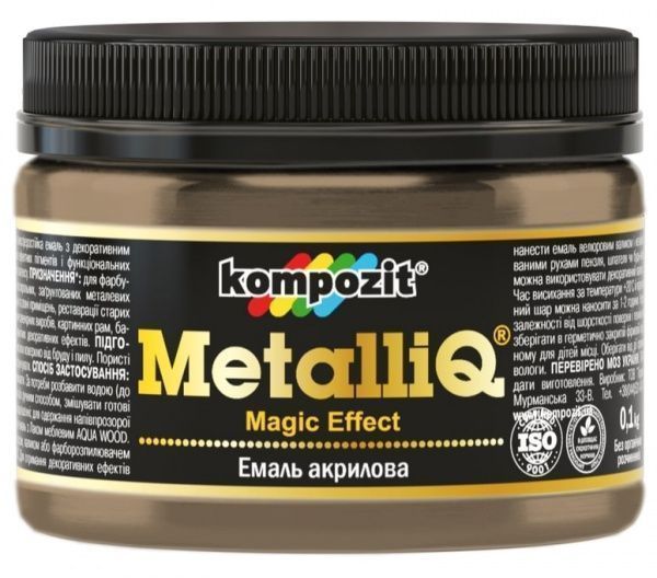 Эмаль акриловая MetalliQ Kompozit римское золото 0,086 л