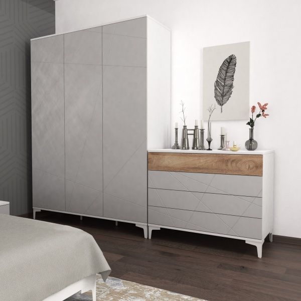 Комод Art in Head Picassa 4ш аляска /попелястий софттач 