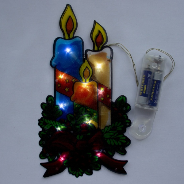 Декорація новорічна Девілон Свіча 25х13,5 см 640294 