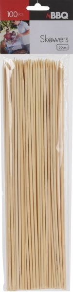 Набір бамбукових шампурів BBQ 30 см 100 штук