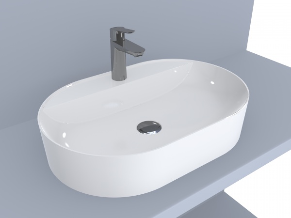 Умывальник мебельный Miraggio France У-136 белый глянцевый