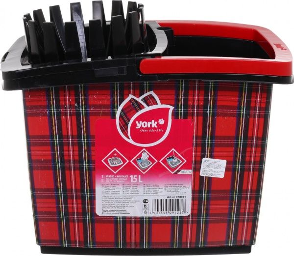 Ведро с отжимом для пола York 15 л стайл в ассортименте 28,2 см 