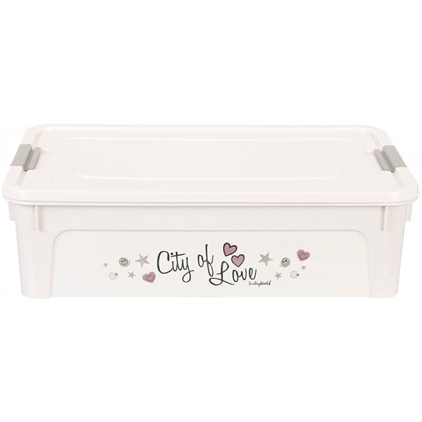 Ящик для зберігання Smiley Paris Chic 14 л кремовий 140x490x320 мм