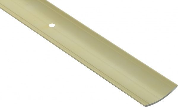 Поріжок алюмінієвий анодований TIS радіальний з отворами 30x900 мм золото глянець 