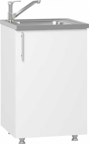 Тумба підлогова Грейд 50 см під умивальник Біла