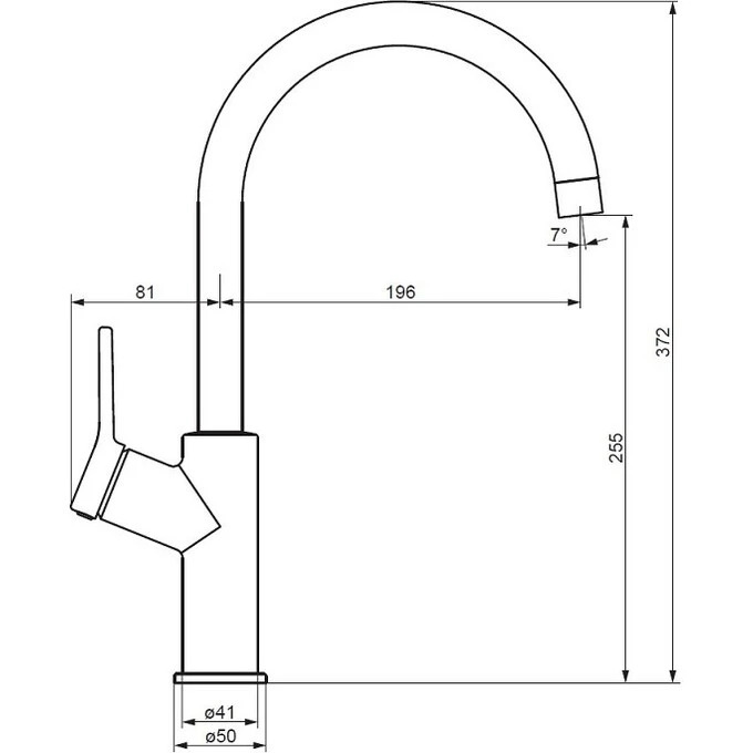 Смеситель для кухни AM.PM X-Joy S FXB07000
