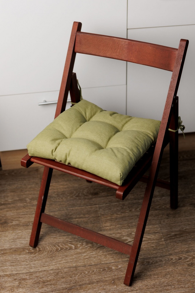 Подушка на стілець БОТАНІКА олива 40х40 La Nuit