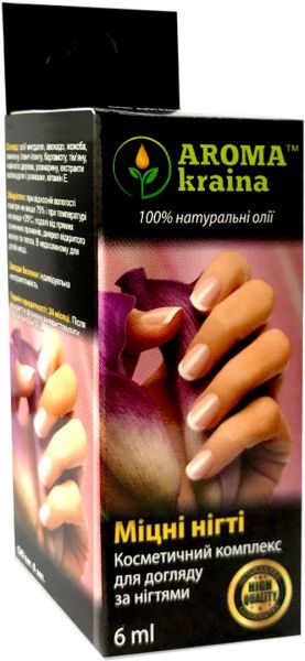 Средство для ухода за ногтями Aroma kraina Крепкие ногти 6 мл