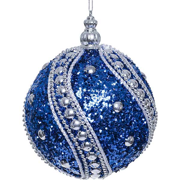 Шарик новогодний SDA57510DB 100 мм