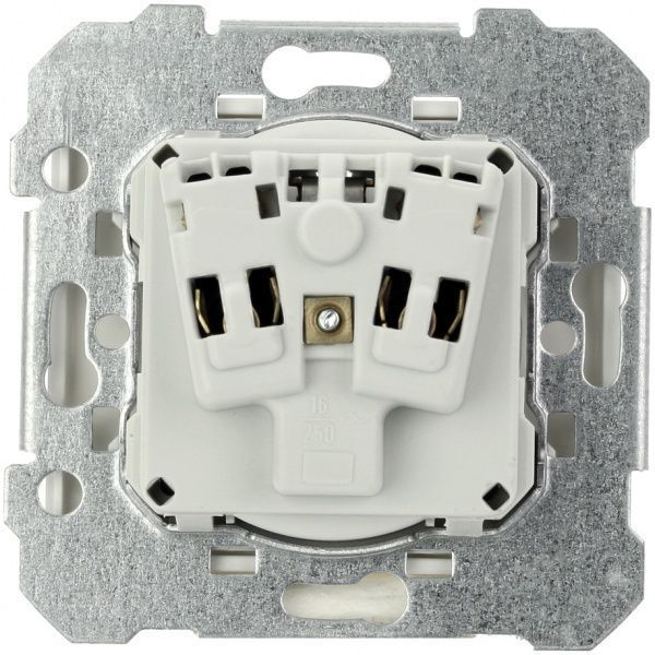 Розетка с заземлением Siemens Iris 2P+Z 16 А 250 В без шторок белый 18524 W