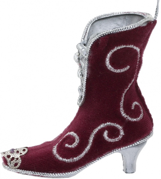 Новорічна декорація Пластиковий черевичок 8,5 см