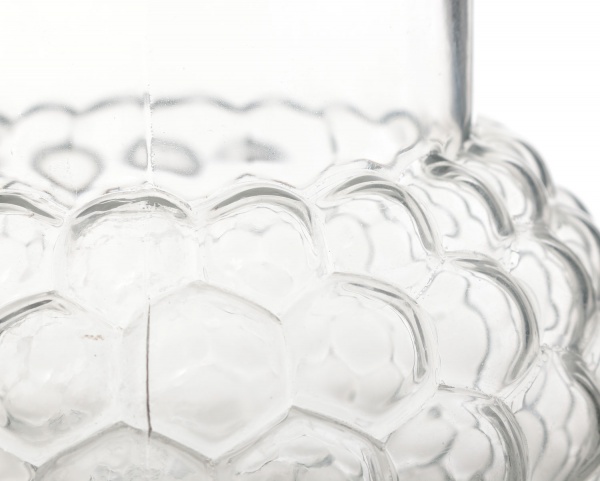 Ваза стеклянная Bubbles 20 см прозрачная 