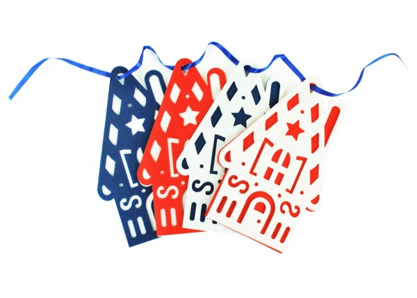 Декорация новогодняя Аплі-Краплі Домики 4 м