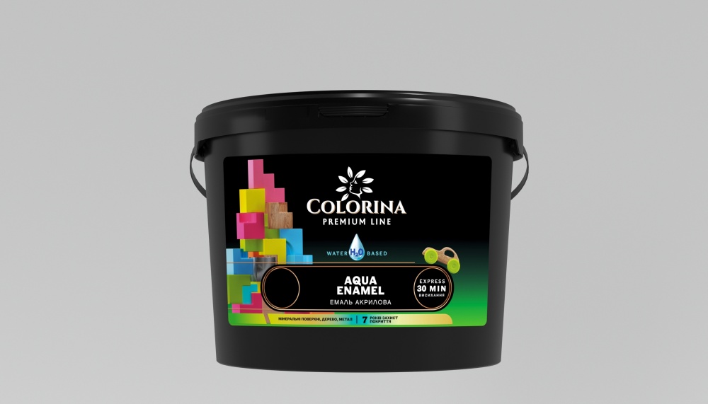 Емаль акрилова COLORINA AQUA ENAMEL сакура шовковистий мат 2л