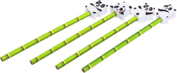 Карандаш чернографитный с ластиком Панда