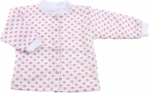 Кофточка детская для девочки Моя планета Кф 2300 р.68 белый с рисунком 