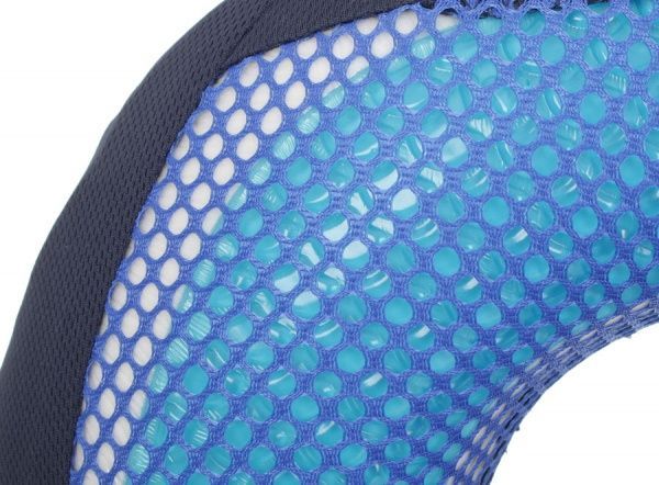 Подушка дорожная ортопедическая 30х30х9 см синяя Luna