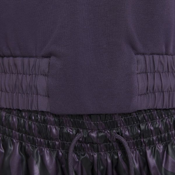 Джемпер Nike W NSW ICN CLSH HOODIE QZ MIX CZ8164-573 р. S фиолетовый