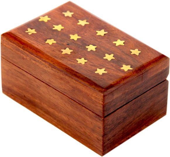 Скринька дерев'яна Зірки WB106-4