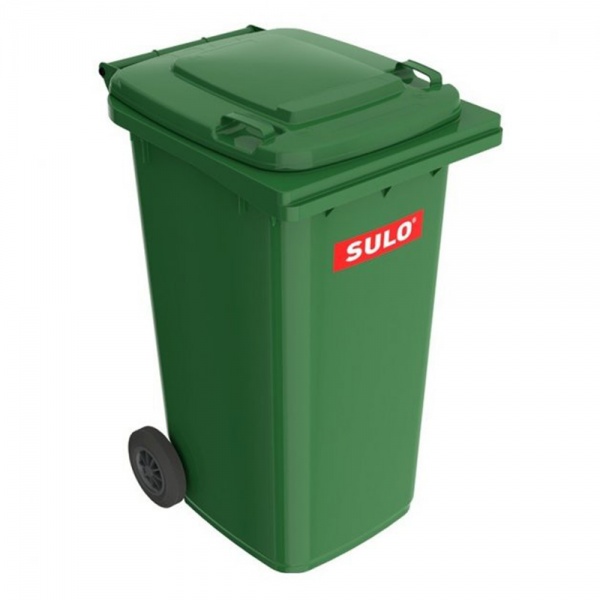 Бак для сміття з кришкою SULO 240 л зелений