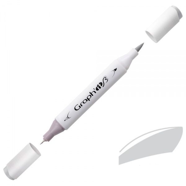 Маркер двусторонний Graph'it GI89503 нейтральный серый 3 