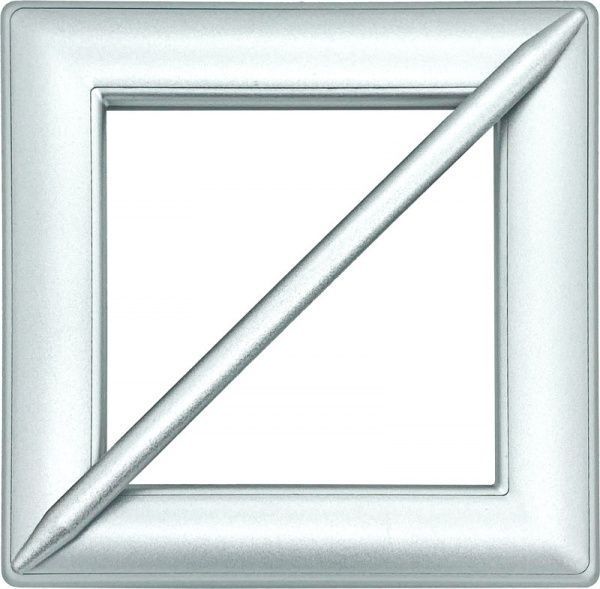 Декор Квадрат 150х150 мм серебро V0001-4 MISLT
