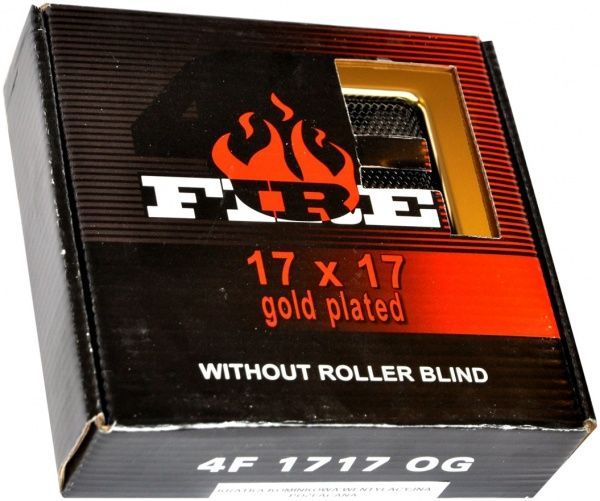 Решітка камінна  4FIRE 17х17 золото