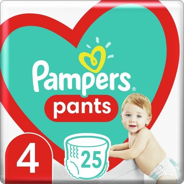 Підгузки-трусики Pampers Pants Розмір 4 (9-15 кг) 25 шт.