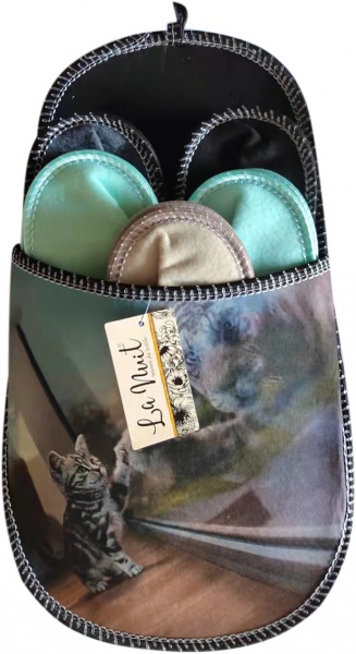 Набор тапочек La Nuit для гостей 5 пар р.one size разноцветный Cat and Tiger 