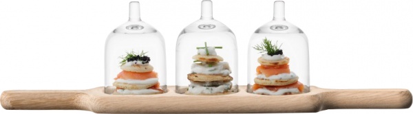 Дошка сервірувальна з трьома кришками Paddle G1079-10-301 LSA 