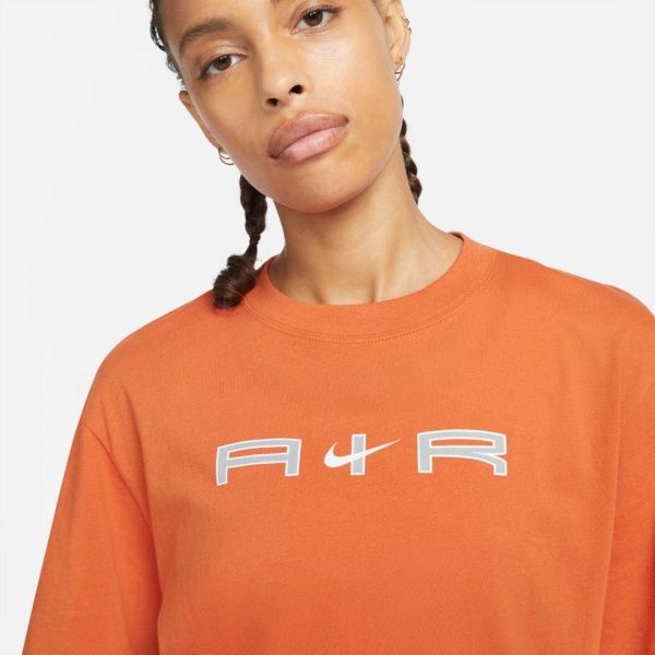 Футболка Nike W NSW AIR SS TOP BF DD5431-816 р.S помаранчевий