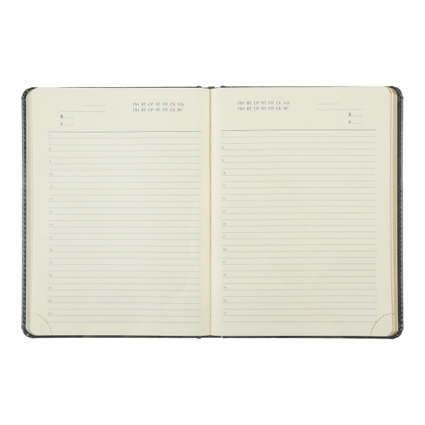 Щоденник недатований GENTLE чорний Buromax A5